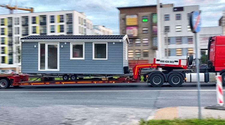 transport domku mobilnego